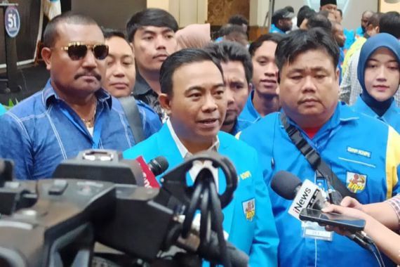 Ketua Umum DPP KNPI Haris Pertama saat hadir dalam perayaan HUT ke-51 KNPI di Grand Sahid Jaya Hotel, Jakarta, Sabtu (27/7). Foto: Dokumentasi KNPI